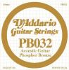 více - D'Addario PB032 struna pro kytaru D